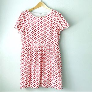 Madewell Songbird Dress in Crosshatch Ikat 12/14
